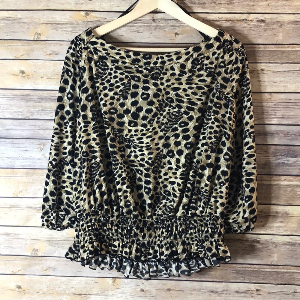 Helene Blake L Leopard Top